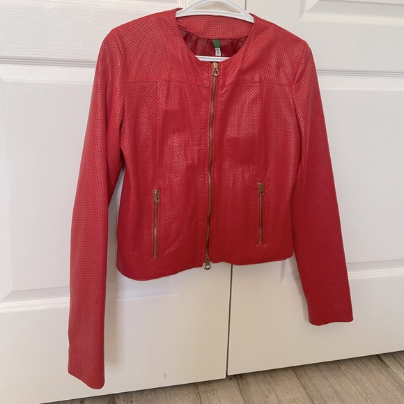 Genuine Leather bomber jacket - Picture 2 of 5